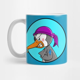 Pirate Penguin with Shark Tattoo Mug